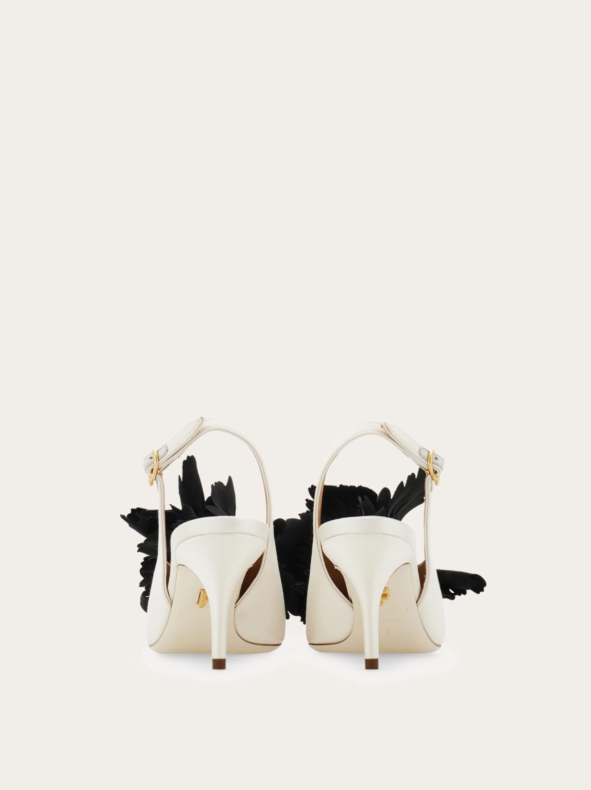 Ferragamo Flower embellished slingback - Image 3